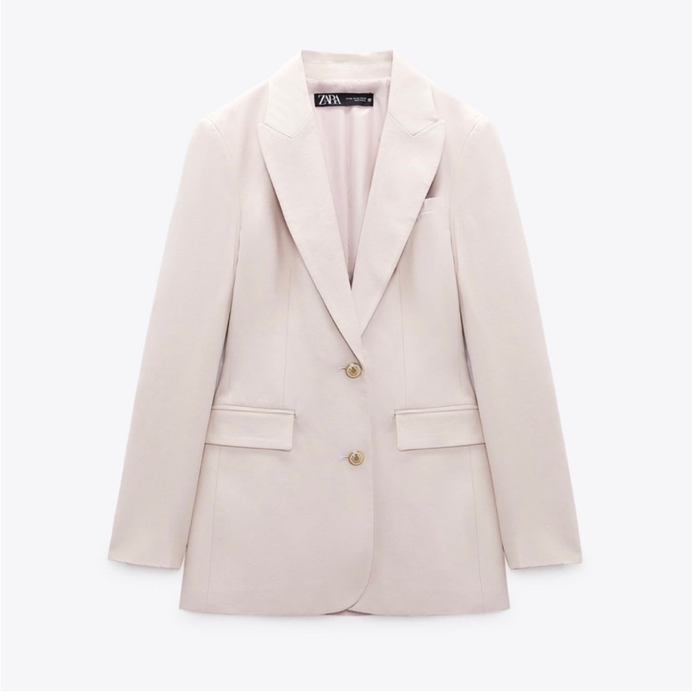 Zara Fitted Straight Cut Blazer